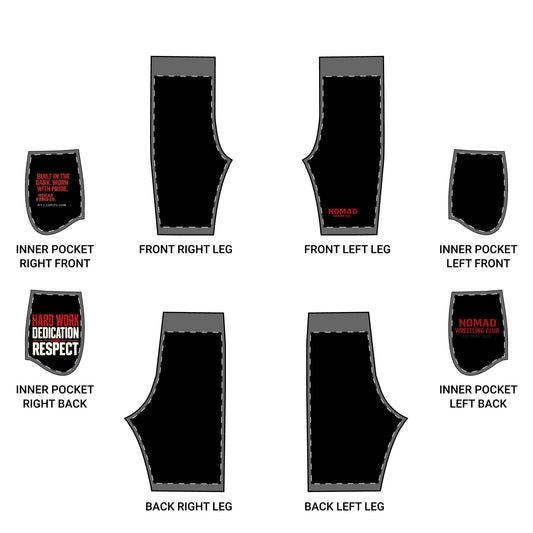 Basketball Training Shorts — Hard Work Dedication Respect AOP