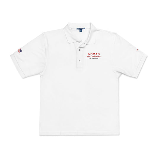 Embroidered Polo Shirt — NOMAD Adventure Co. Logo