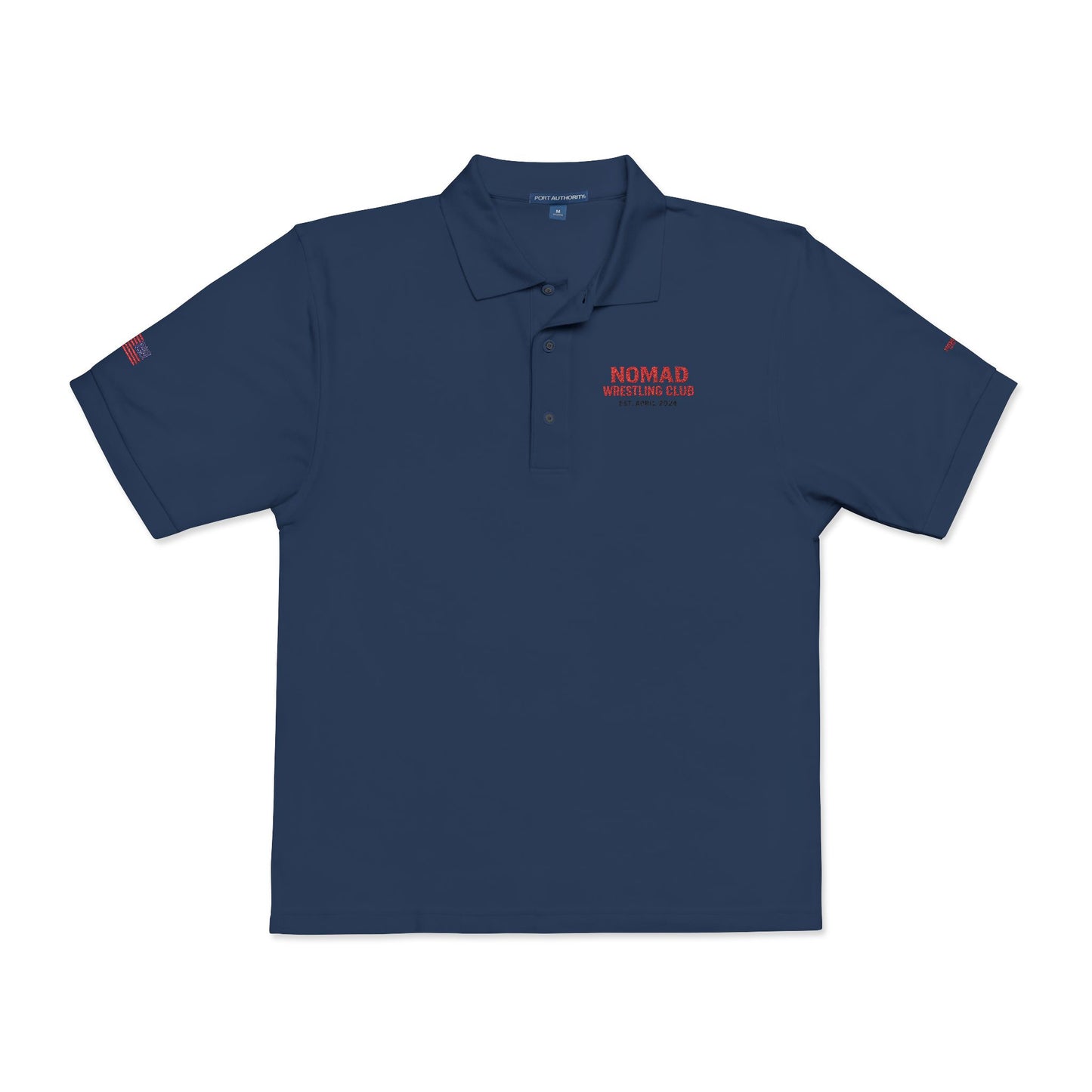 Embroidered Polo Shirt — NOMAD Adventure Co. Logo