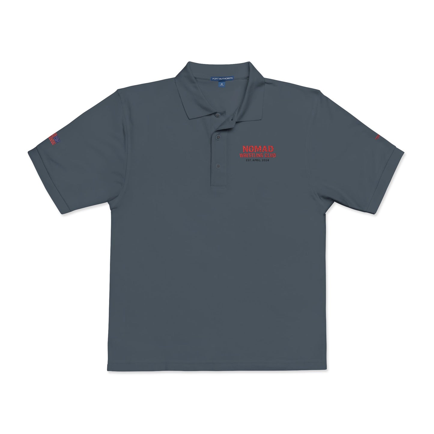 Embroidered Polo Shirt — NOMAD Adventure Co. Logo