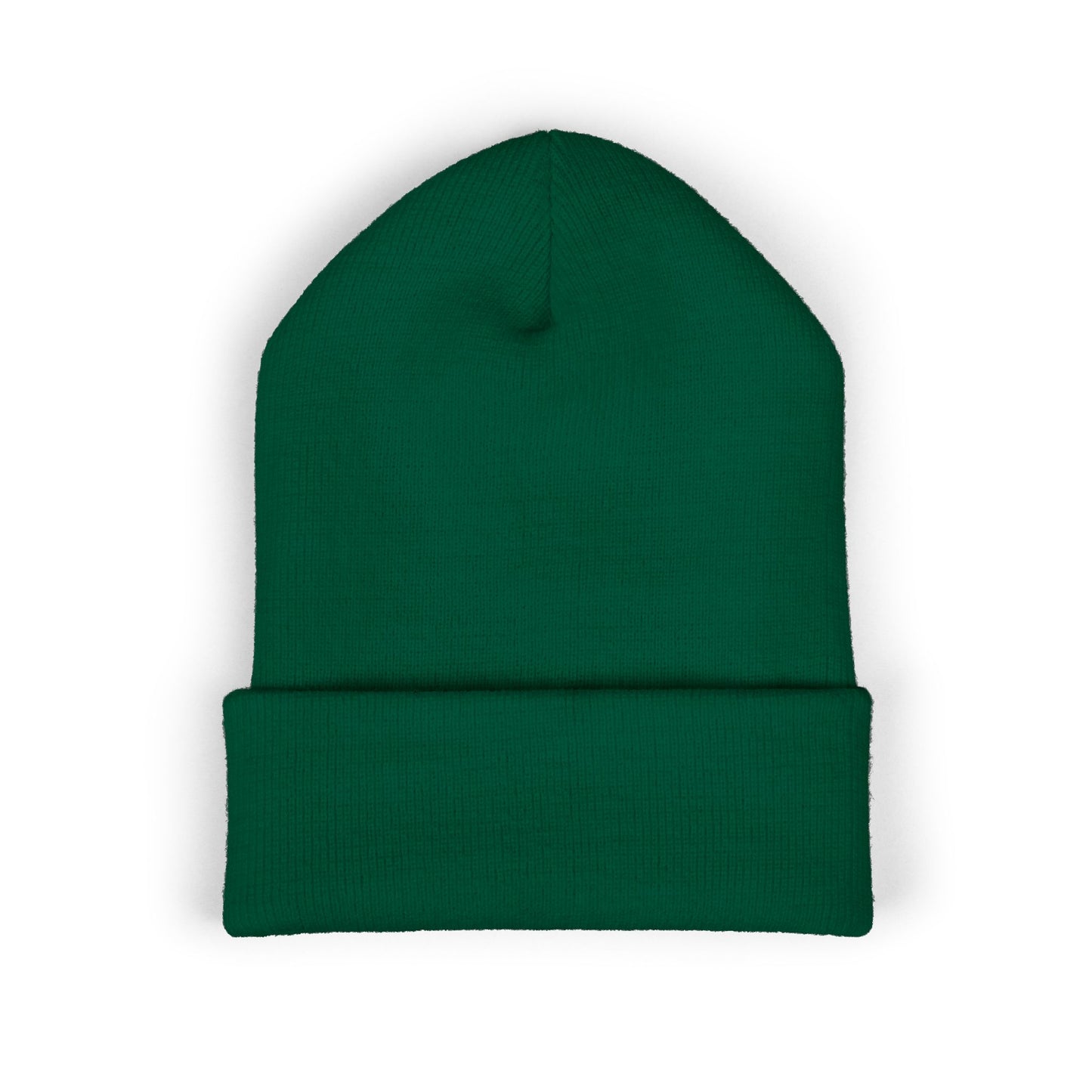 Nomad Wrestling Club Embroidered Cuffed Beanie — Classic White Knit Hat
