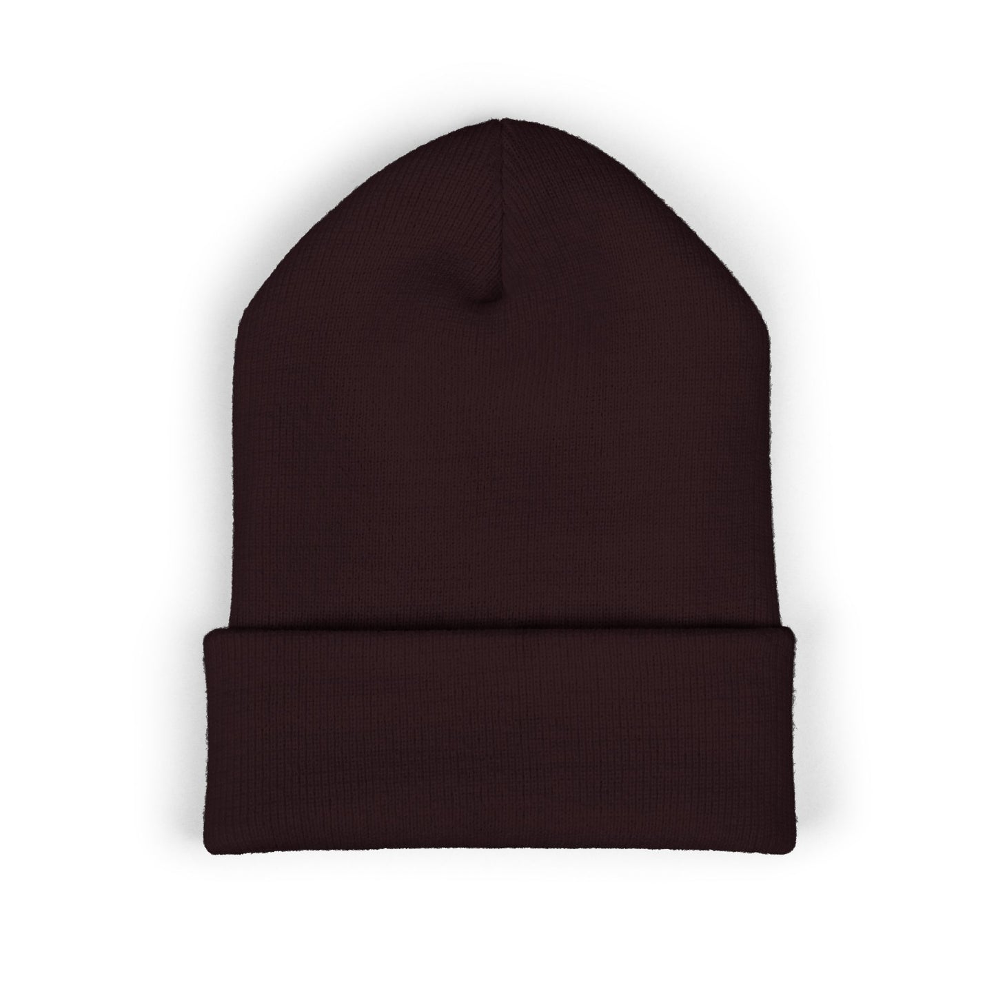 Nomad Wrestling Club Embroidered Cuffed Beanie — Classic White Knit Hat