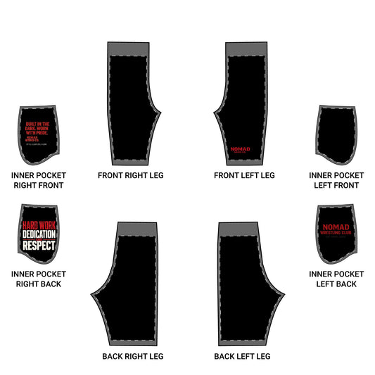 Basketball Training Shorts — Hard Work Dedication Respect AOP