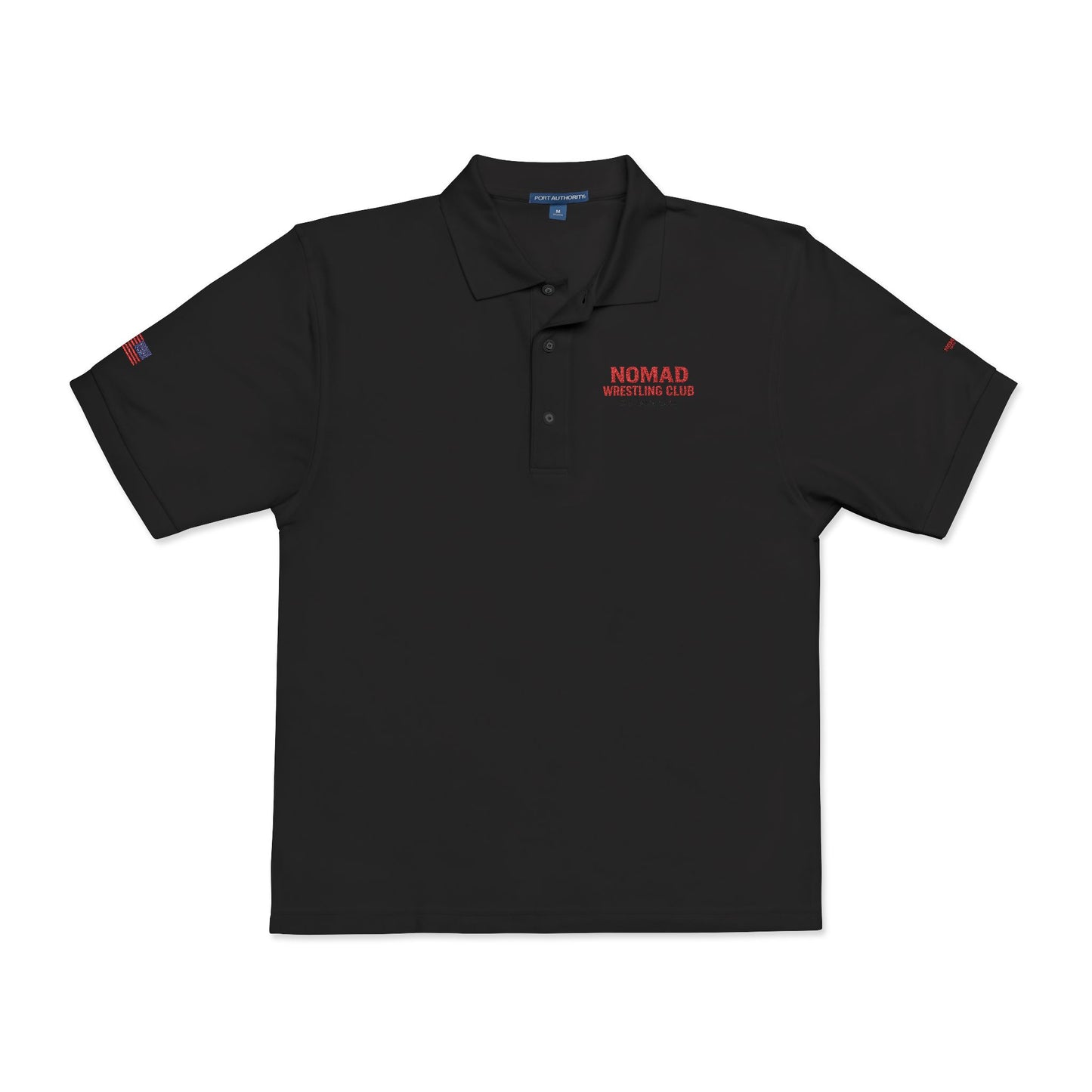 Embroidered Polo Shirt — NOMAD Adventure Co. Logo