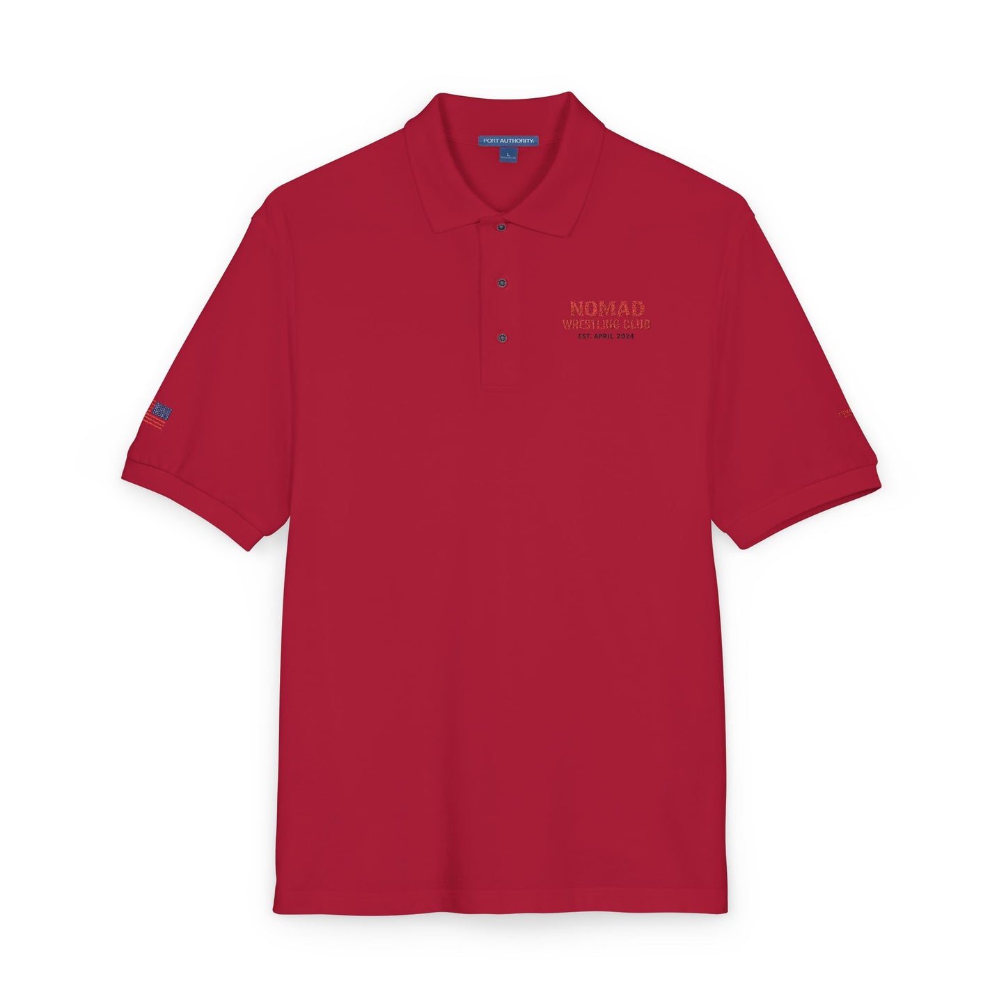 Embroidered Polo Shirt — NOMAD Adventure Co. Logo
