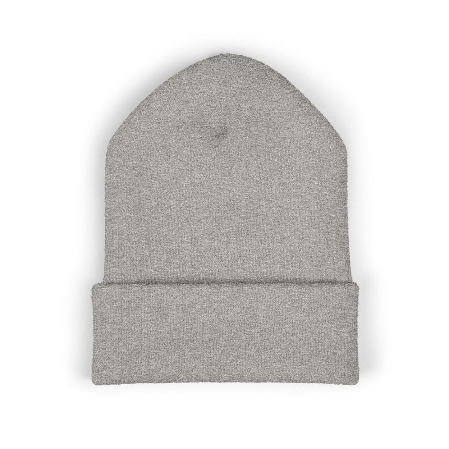 Nomad Wrestling Club Embroidered Cuffed Beanie — Classic White Knit Hat