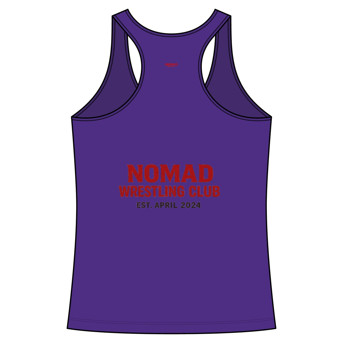 Nomad Wrestling Mom Racerback Tank — "Nomad Wrestling Mom" Supporter Top