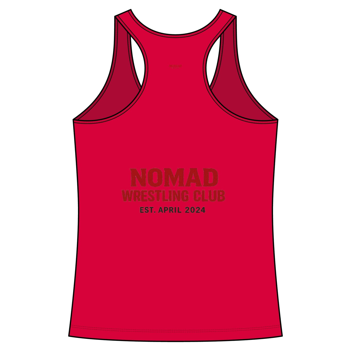 Nomad Wrestling Mom Racerback Tank — "Nomad Wrestling Mom" Supporter Top