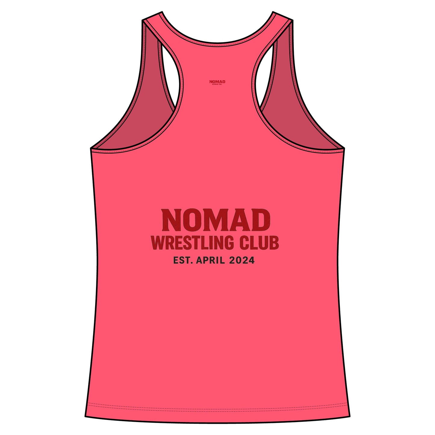 Nomad Wrestling Mom Racerback Tank — "Nomad Wrestling Mom" Supporter Top
