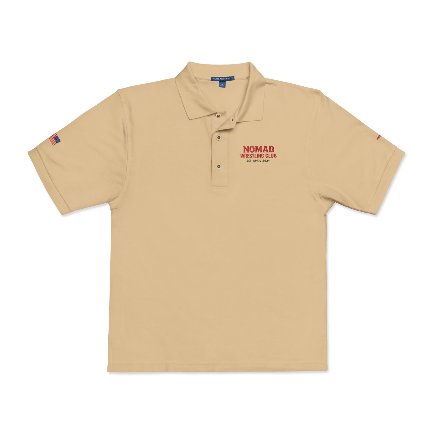 Embroidered Polo Shirt — NOMAD Adventure Co. Logo