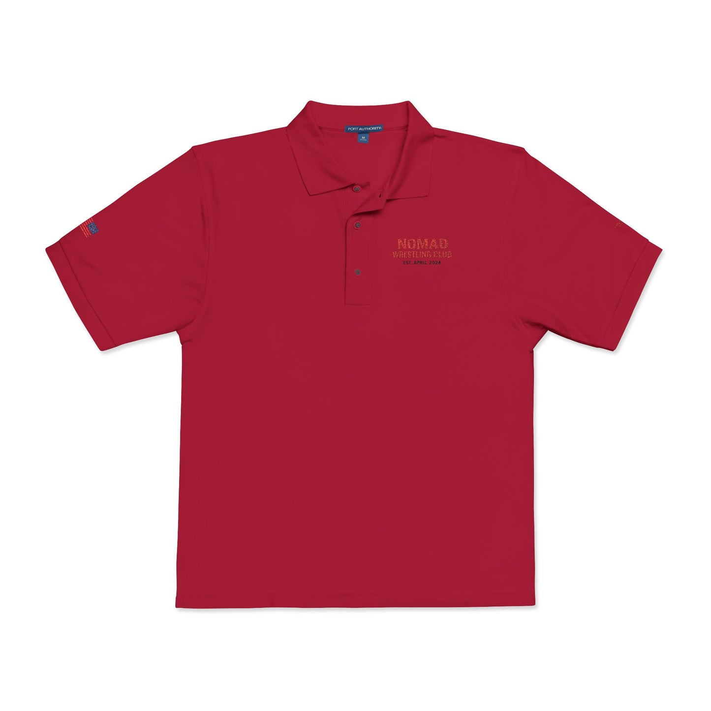 Embroidered Polo Shirt — NOMAD Adventure Co. Logo