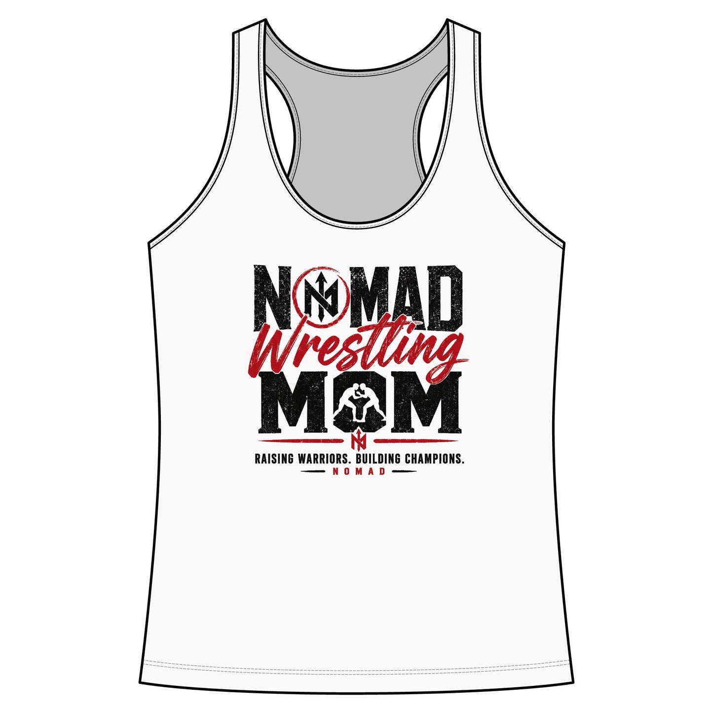 Nomad Wrestling Mom Racerback Tank — "Nomad Wrestling Mom" Supporter Top