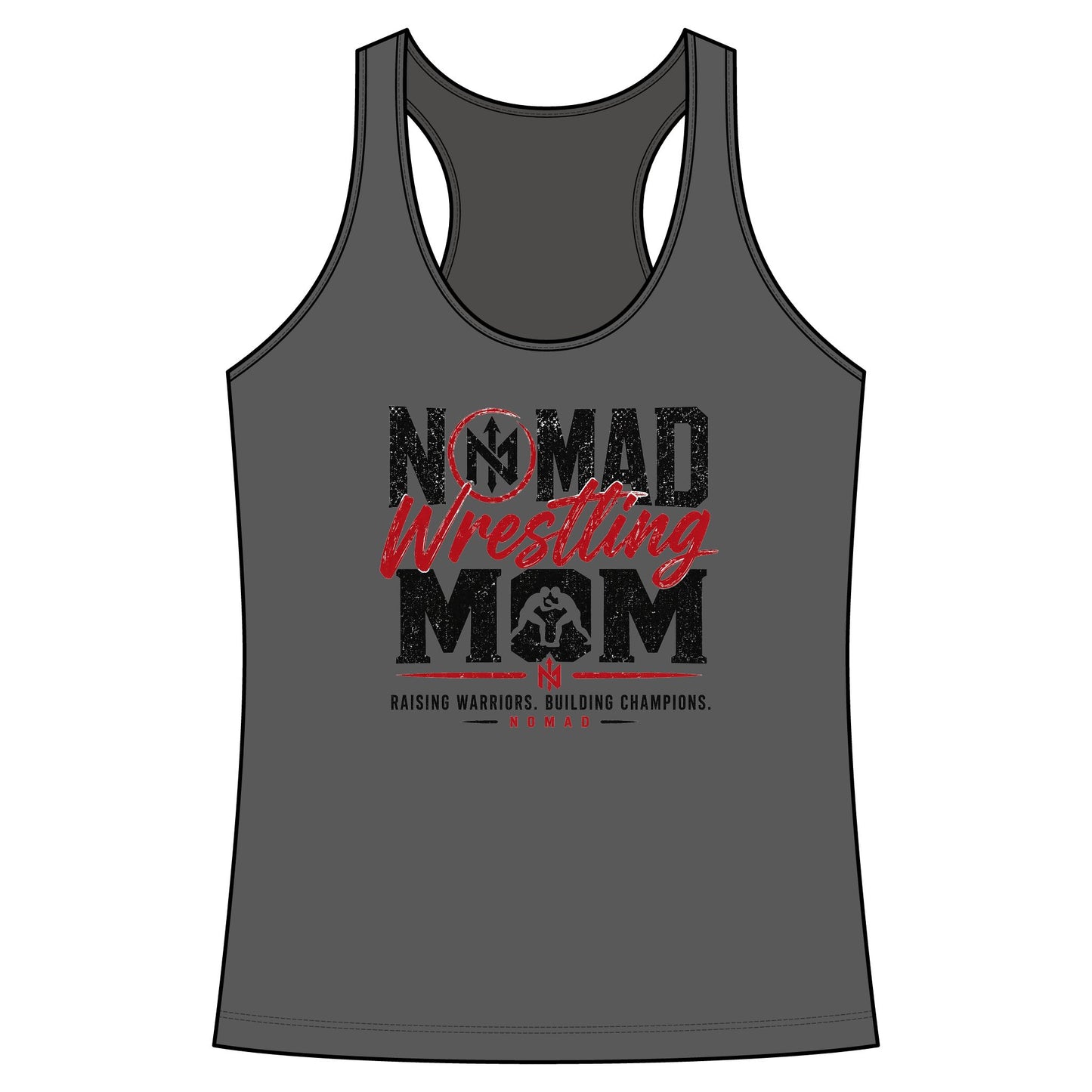Nomad Wrestling Mom Racerback Tank — "Nomad Wrestling Mom" Supporter Top