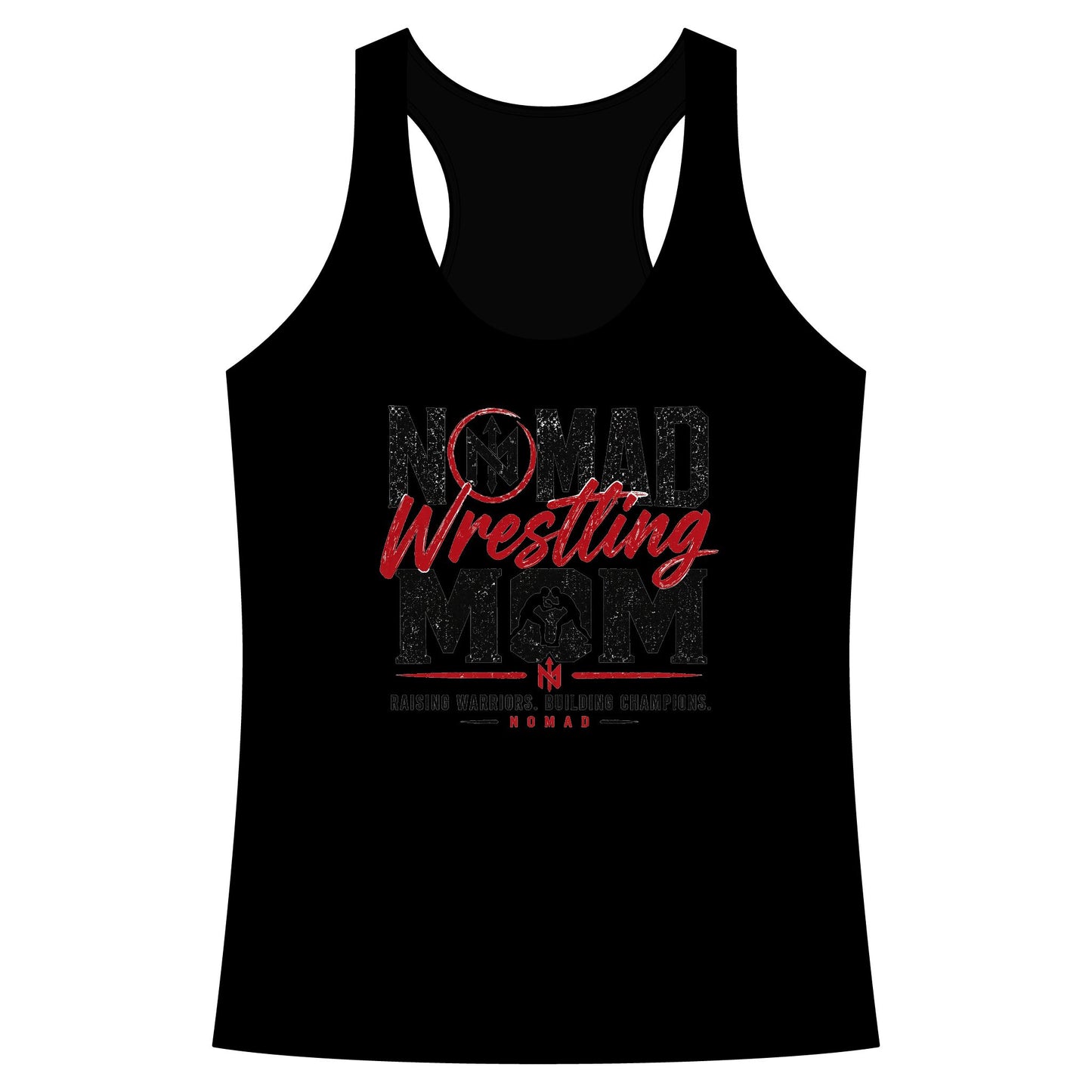 Nomad Wrestling Mom Racerback Tank — "Nomad Wrestling Mom" Supporter Top