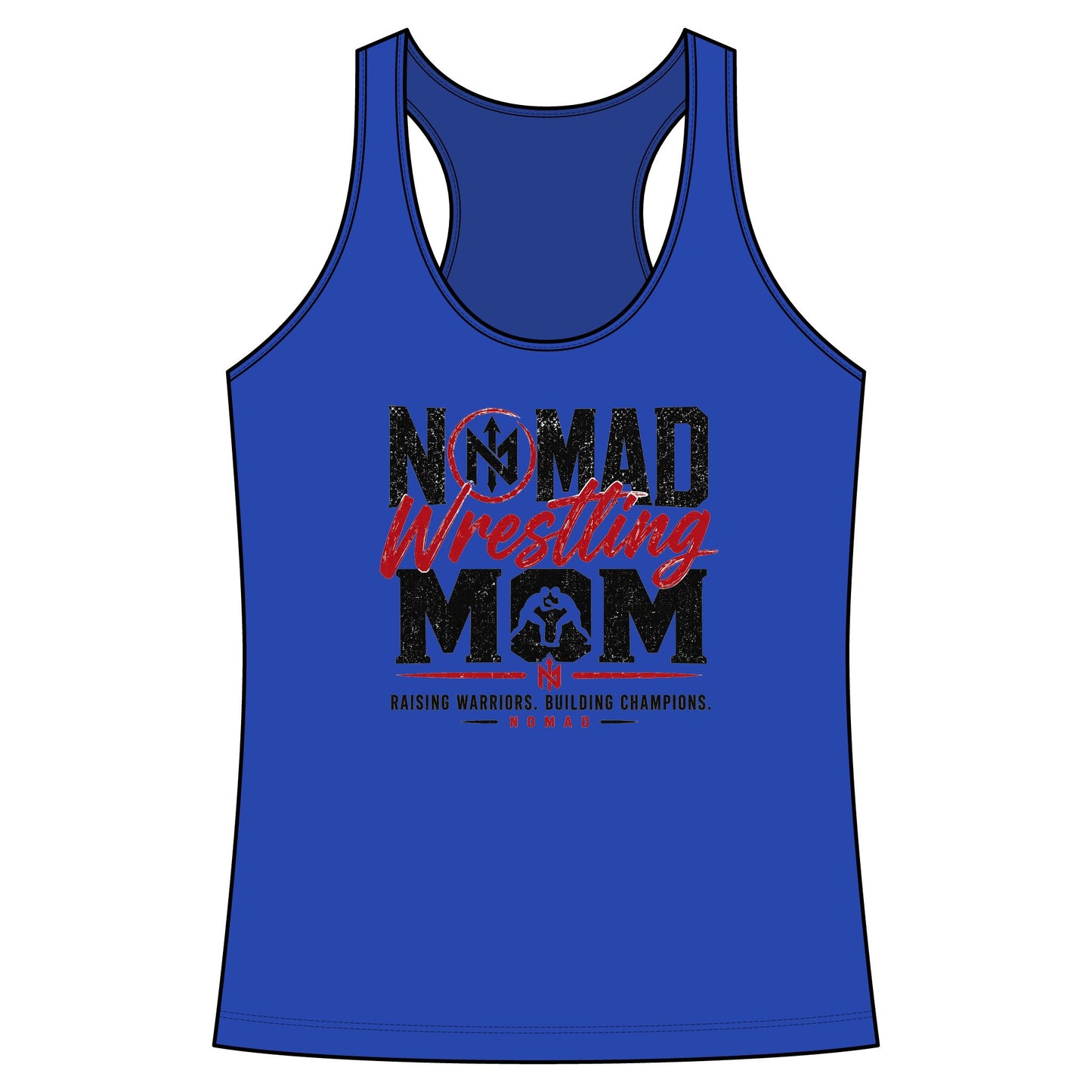 Nomad Wrestling Mom Racerback Tank — "Nomad Wrestling Mom" Supporter Top