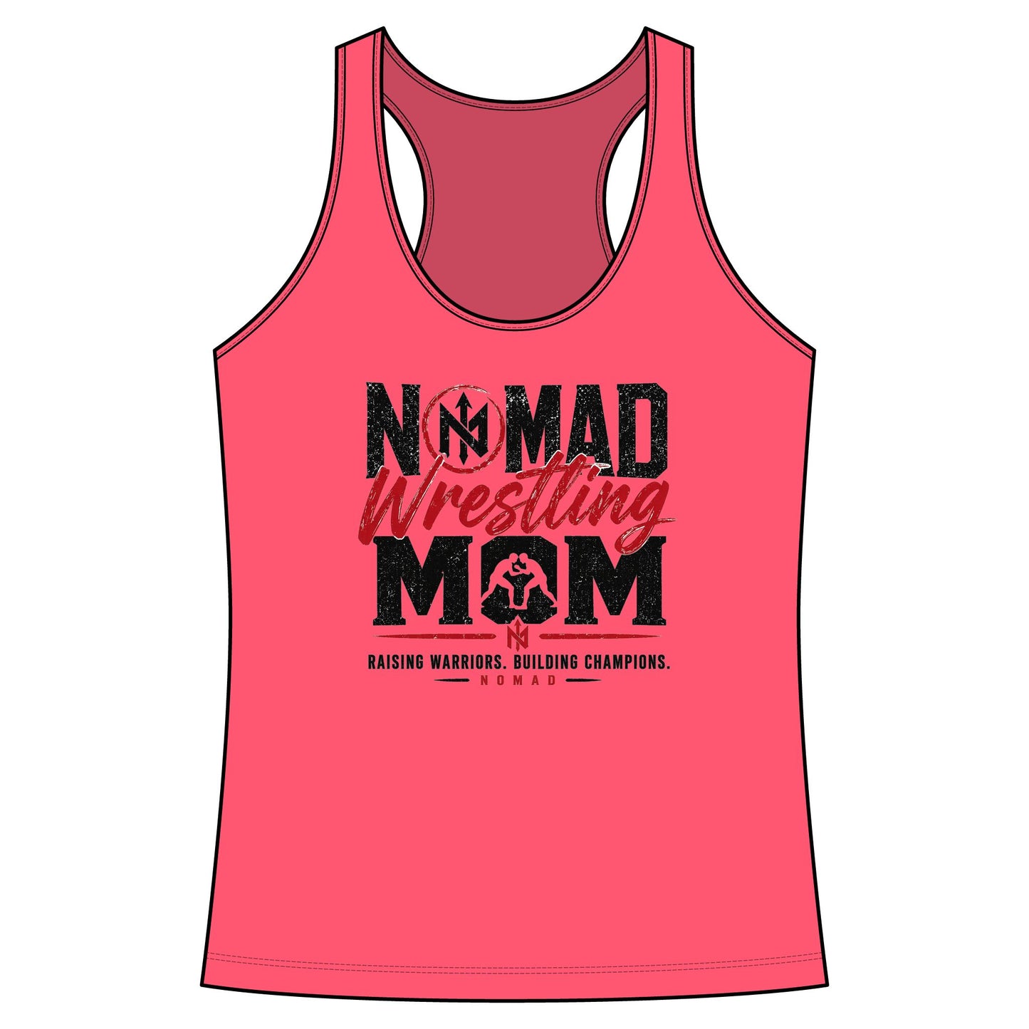 Nomad Wrestling Mom Racerback Tank — "Nomad Wrestling Mom" Supporter Top