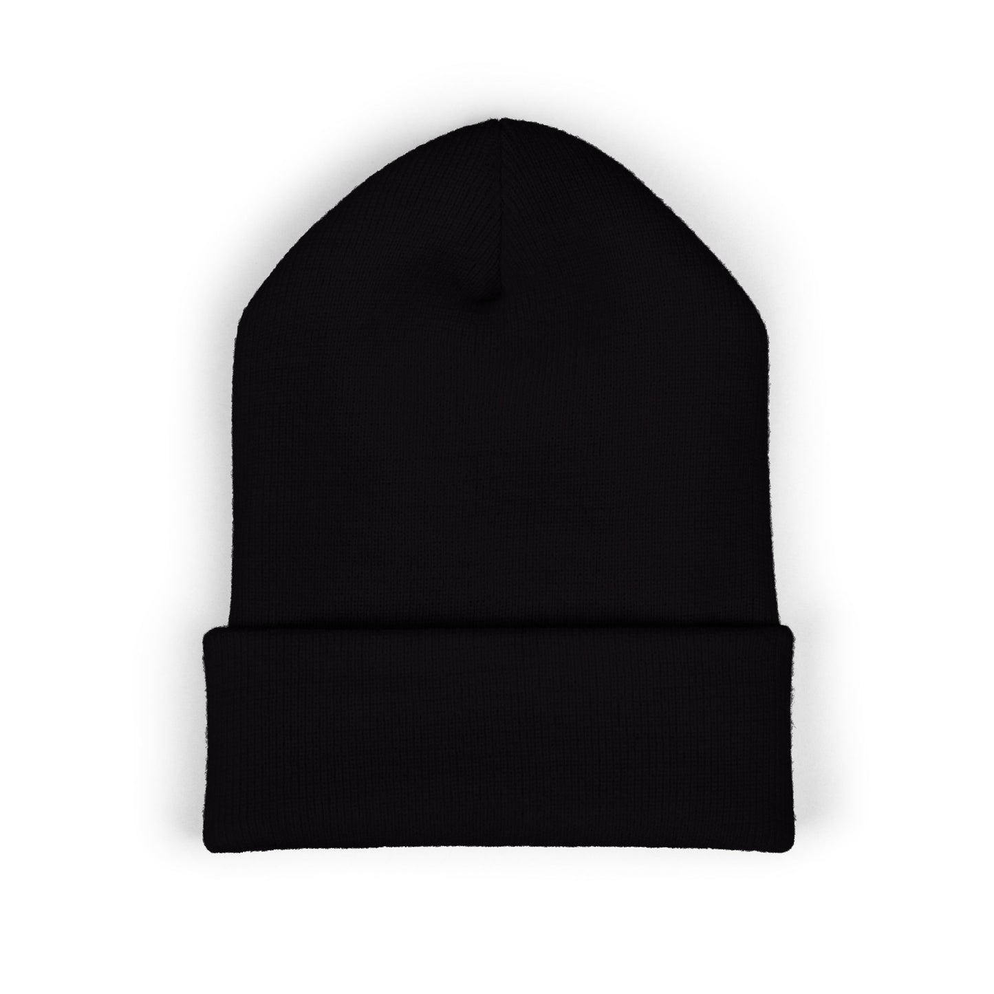 Nomad Wrestling Club Embroidered Cuffed Beanie — Classic White Knit Hat