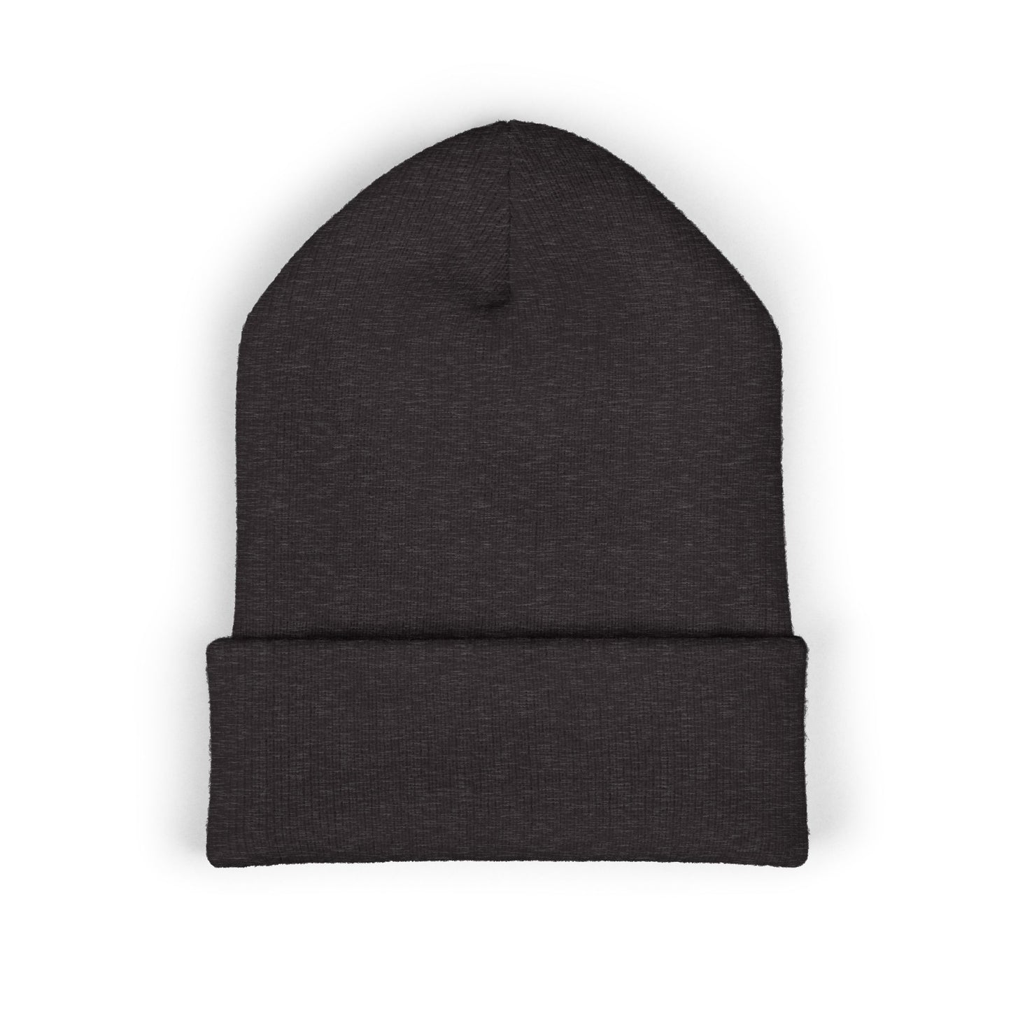 Nomad Wrestling Club Embroidered Cuffed Beanie — Classic White Knit Hat