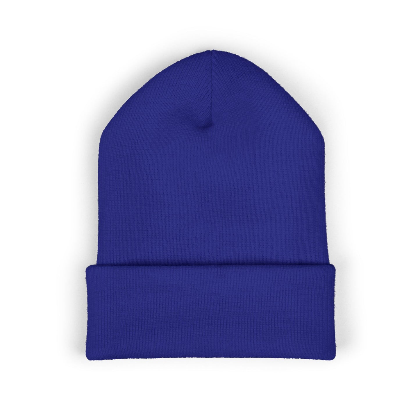 Nomad Wrestling Club Embroidered Cuffed Beanie — Classic White Knit Hat