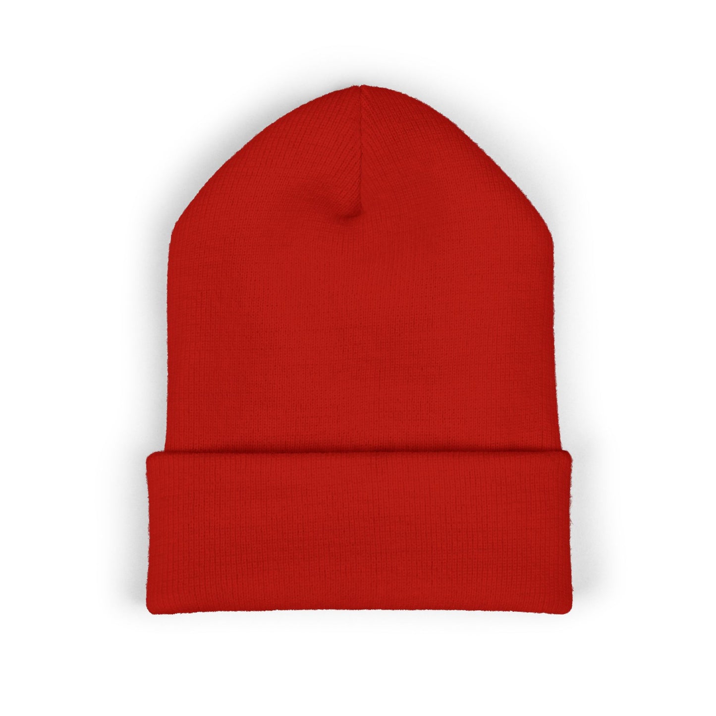 Nomad Wrestling Club Embroidered Cuffed Beanie — Classic White Knit Hat
